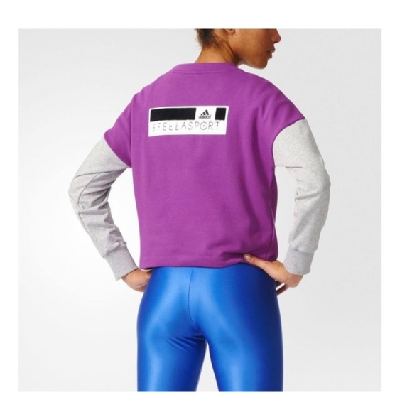 adidas by stella mccartney Womens Spacer Crew Sweatshirt - Picture 3 of 8